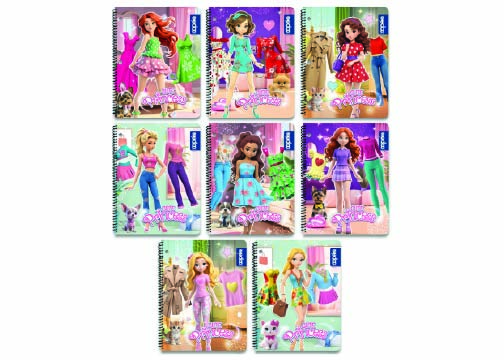 CUAD COS GDE 100-200H PAUTADO CUTE PRINCESS